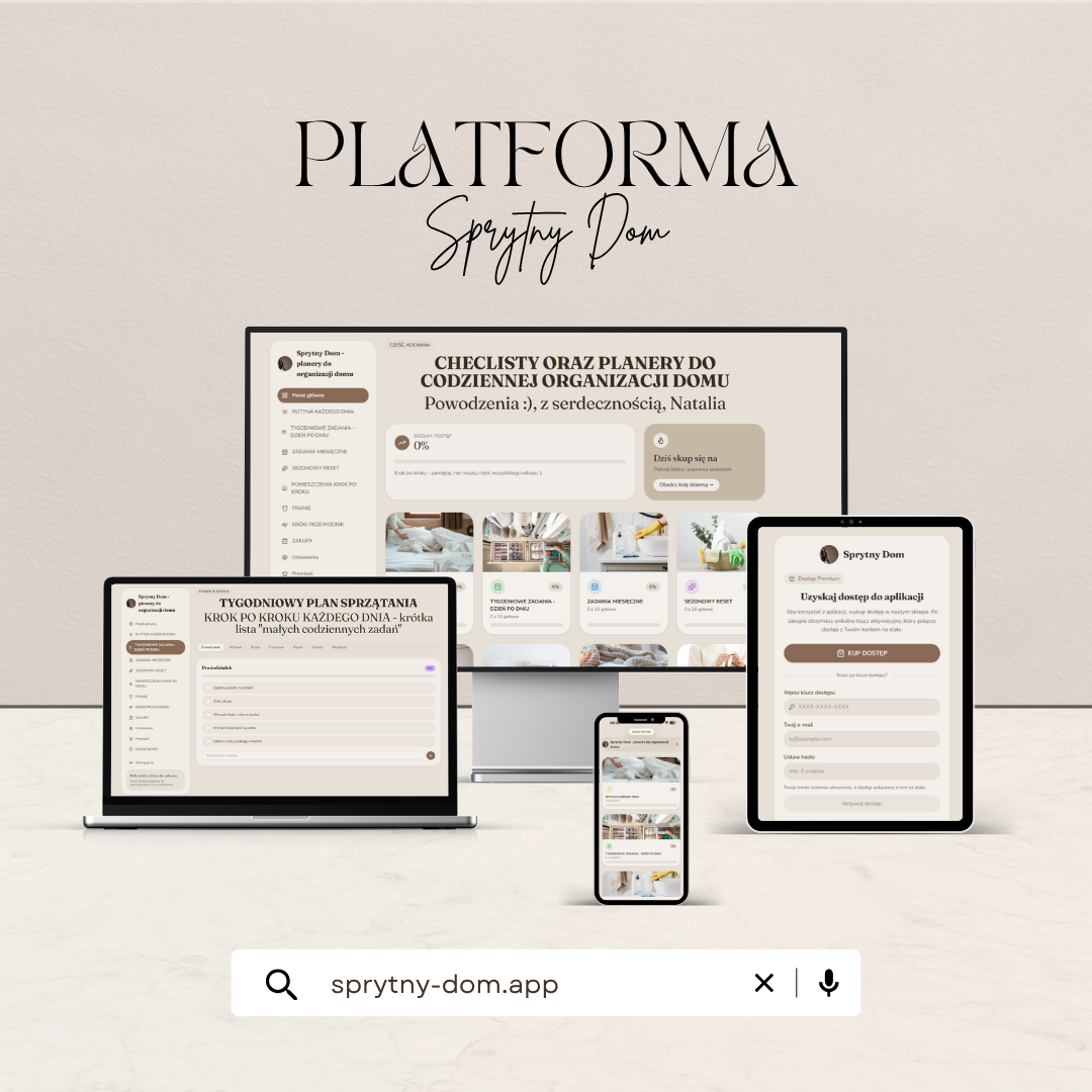 Interaktywna platforma do organizacji przestrzeni - Sprytny Dom